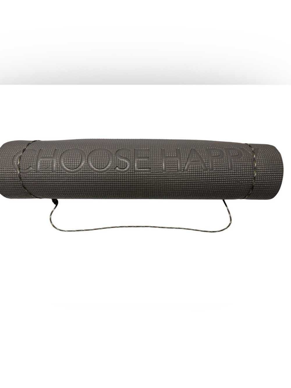 Oak and Reed “Choose Happy” Inspirational Embossed Premium Yoga Mat Carry Rope - Picture 2 of 5